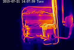 Скриншоты изображений с тепловизора Sunell SN-TPC4200KT/F-R