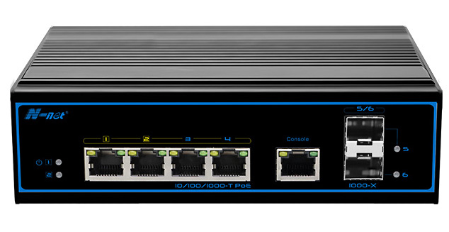 Купить N-net NIE8042PGM (30W) Промышленный PoE коммутатор в Москве.