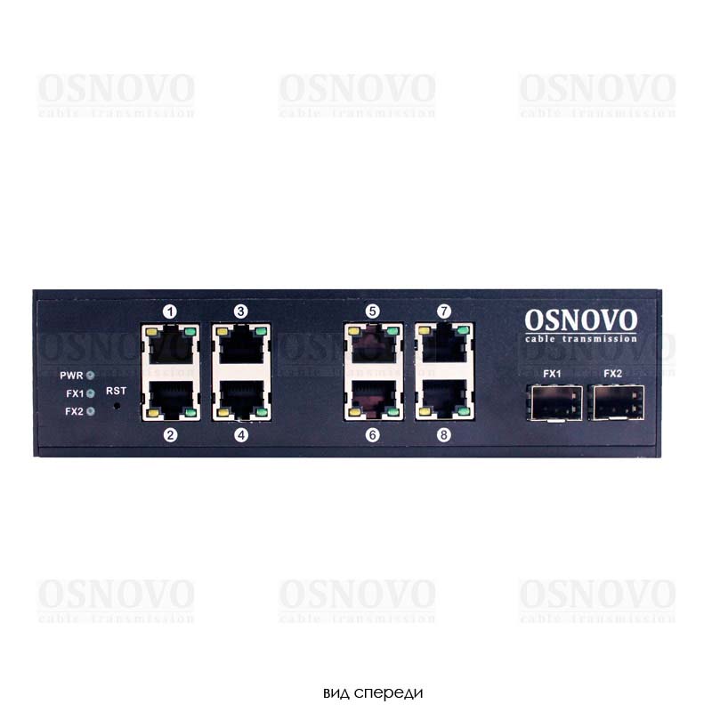 Купить Купить OSNOVO SW-70802/I Промышленный коммутатор Gigabit Ethernet в Москве. в Москве.