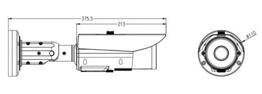 IP камера DIVITEC DS-IPC8047AK-ANPR (10-50)