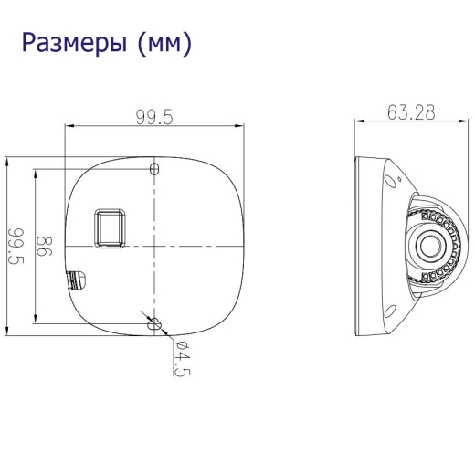 IP камера DIVITEC DS-IPD8080EPR-F (Internal connection)