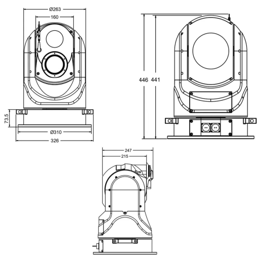 Купить DIVITEC DT-GLZ6452-F75 (75 мм) Двухспектральный PTZ тепловизор в Москве.