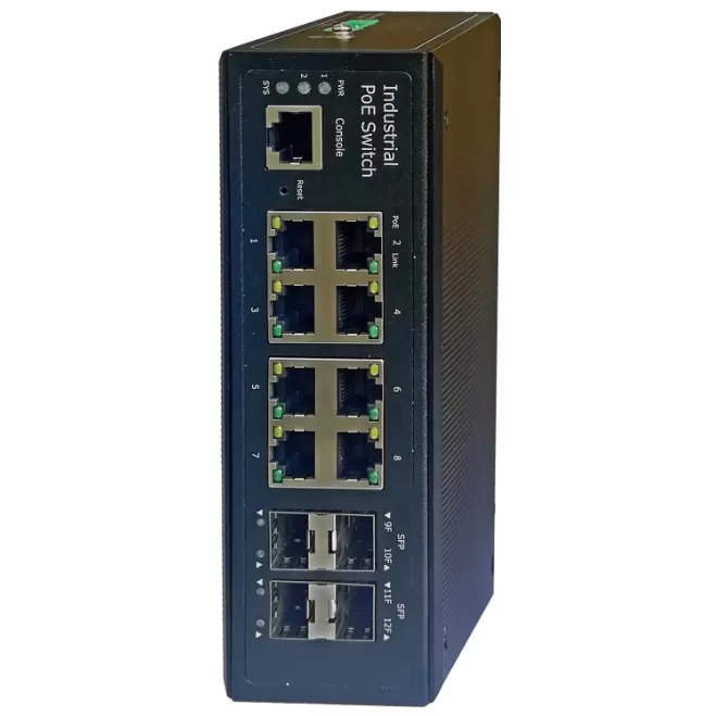 Купить NSGate NIS-3500-5408PGE Промышленный PoE коммутатор в Москве.