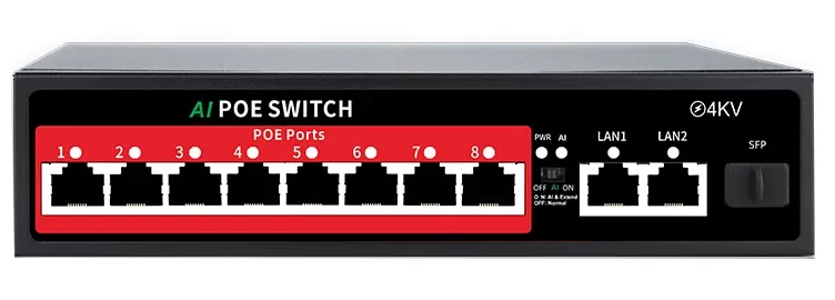 Купить DIVITEC AI DT-8MP2GE1GSFP-120W AI управляемый PoE коммутатор в Москве.