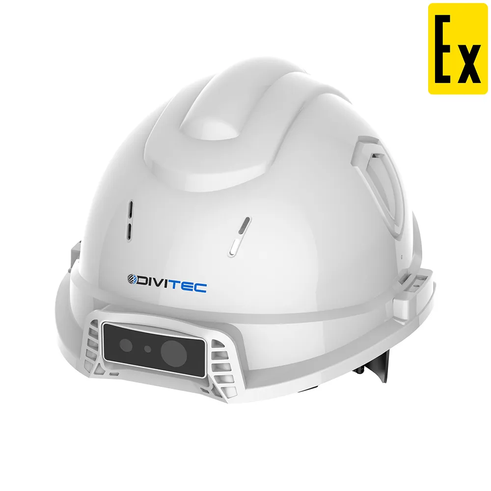 Купить DIVITEC DT-HEX-400 Высокотехнологичная взрывозащищенная каска с интегрированной системой видеорегистрации и связи в Москве.